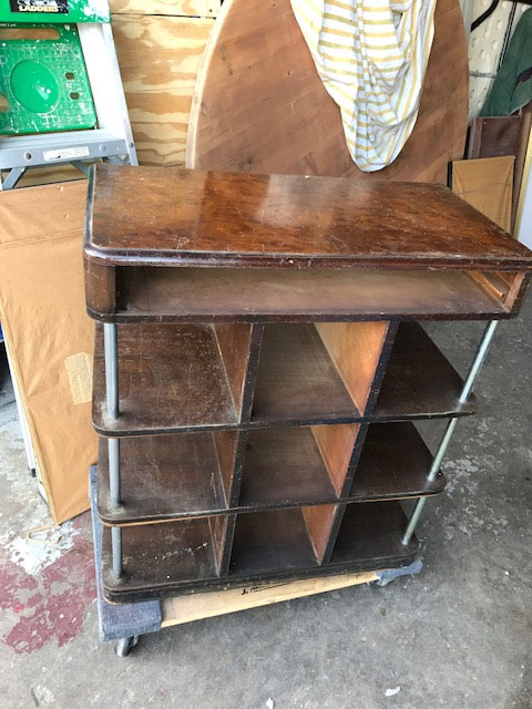 1940's Walnut Stand - Click Image to Close